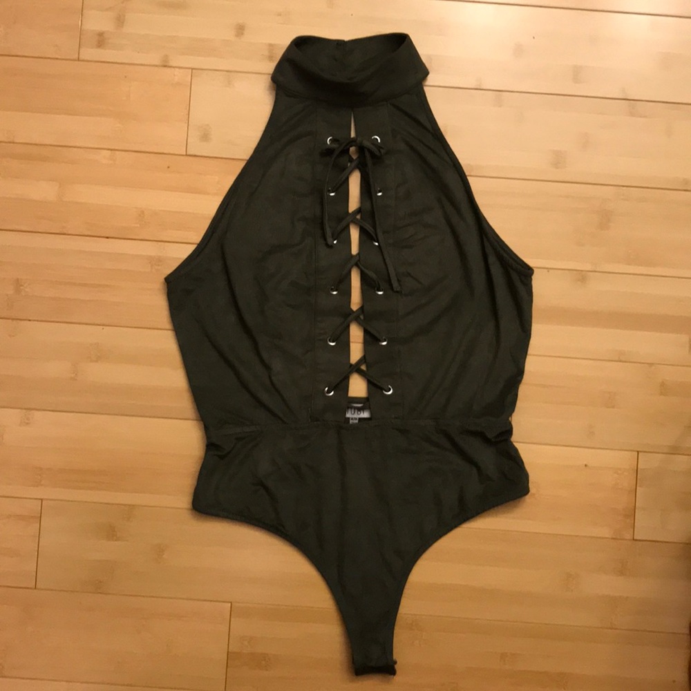 Tobi Suede body suit